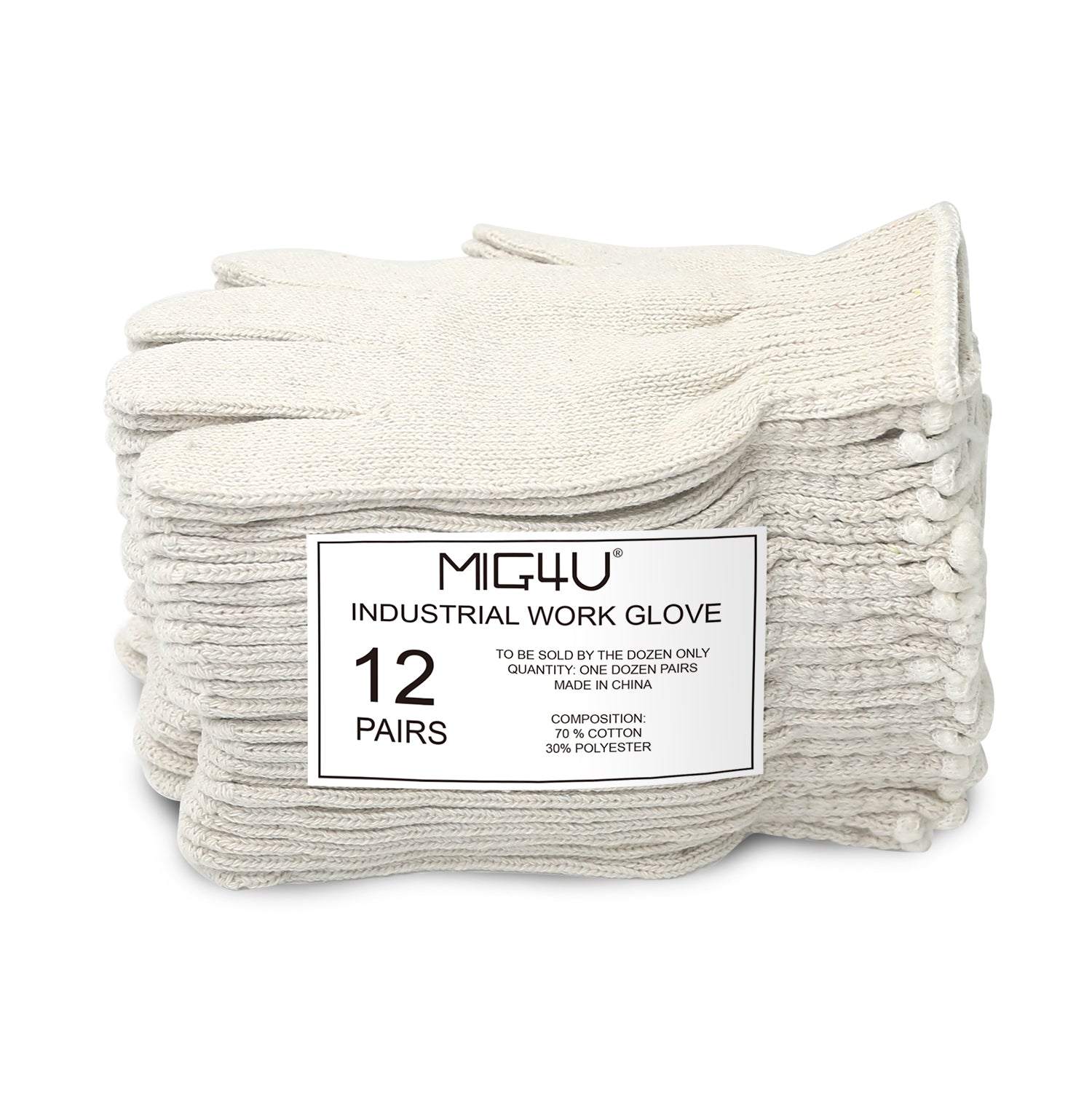 MIG4U String Knit Cotton Safety Work Gloves