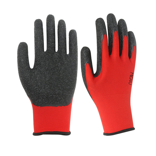 MIG4U Latex Coated Gloves Red