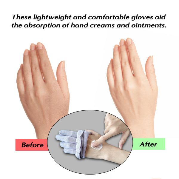 MIG4U Moisturizing Beauty Gloves Touchscreen Cotton Glove for SPA, Eczema, Dry Hands, Cosmetic Treatment