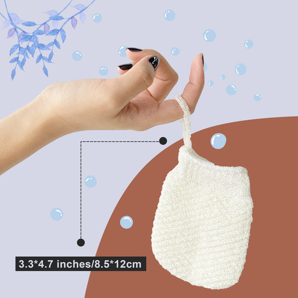 3 PCS Exfoliating Facial Scrubber Mittens for Dead Cells, Blackhead, etc